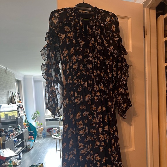 Floral Black Dress - Picture 1 of 2